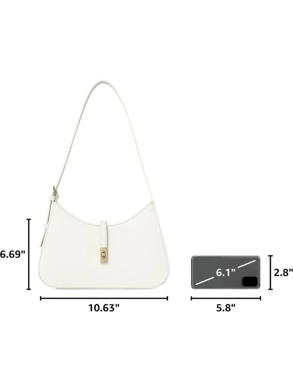 Stylish Vegan Leather Hobo Bag for Women, Adjustable Strap Crossbody Purse